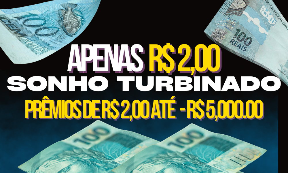 SONHO PREMIADO - R$ 2,00 - PRÊMIOS DE ATÉ R$5.000,00
